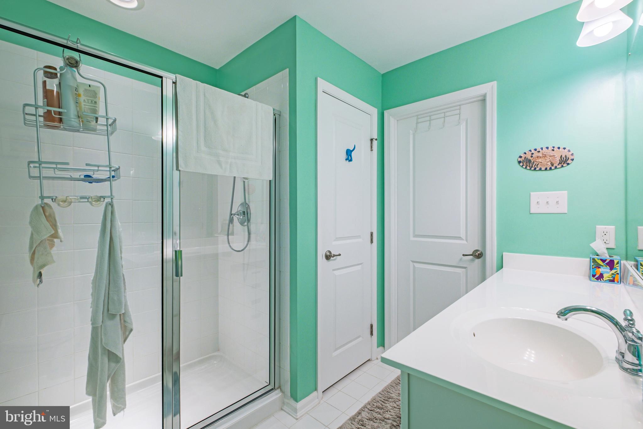 19 Vaughn Way Burlington, NJ 08016 - Photo 26 of 43 a bathroom with a sink and shower