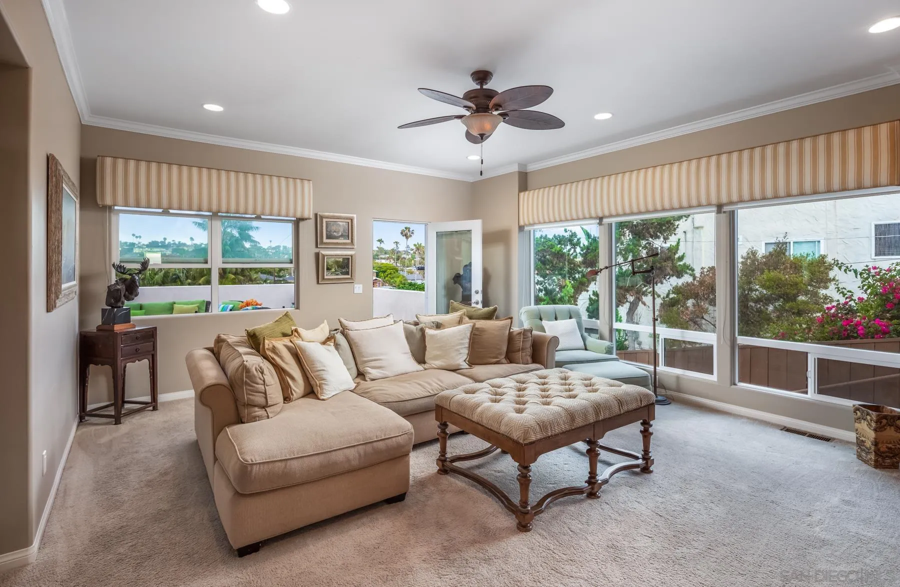 258 Neptune Avenue Encinitas, CA 92024 - Photo 16 of 26 a living room with furniture and a large window