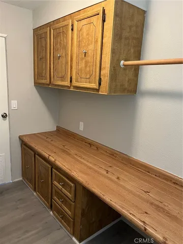 a room with storage and utility