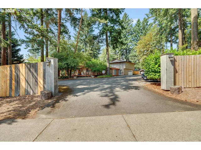 a view of a house with a street