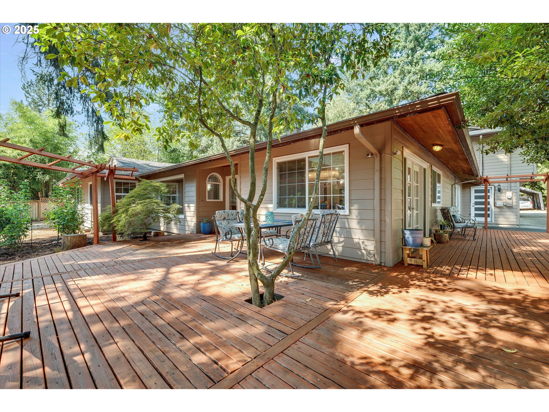 8815 Southwest Oleson Road Portland, OR 97223 - Photo 6 of 46 a backyard of a house with seating space