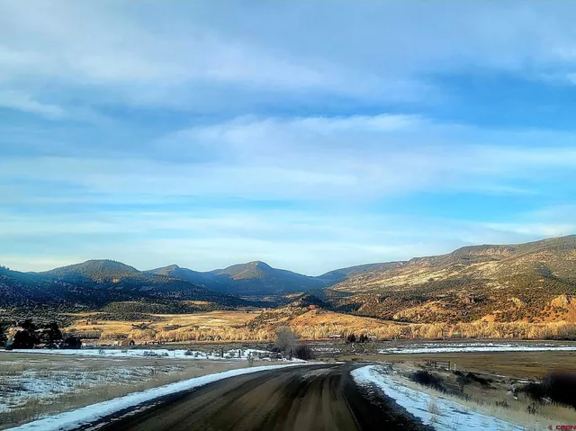 a view of city and mountain