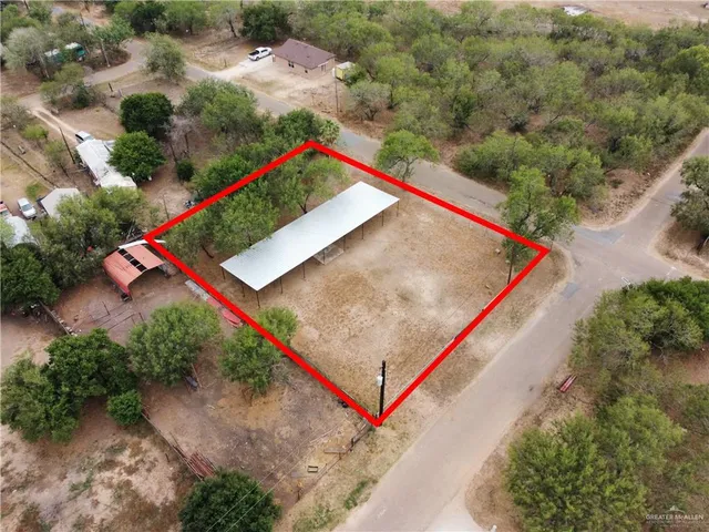 an aerial view of a tennis court