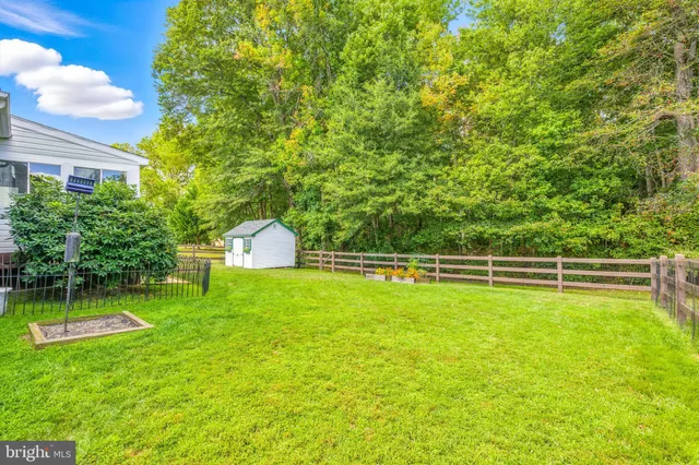 a view of a house with a big yard and a large tree center