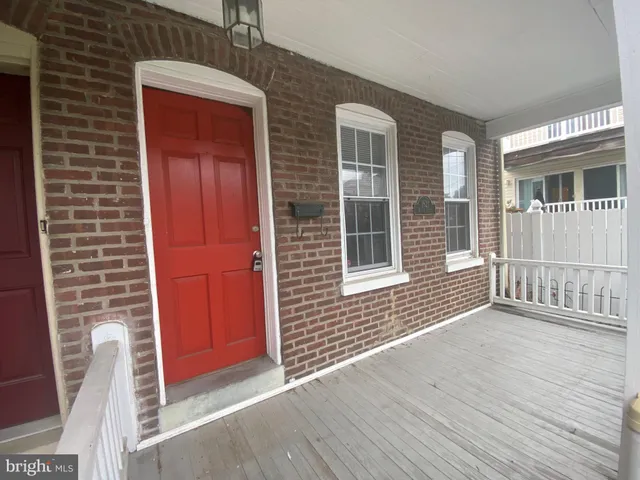 a view of front door of house