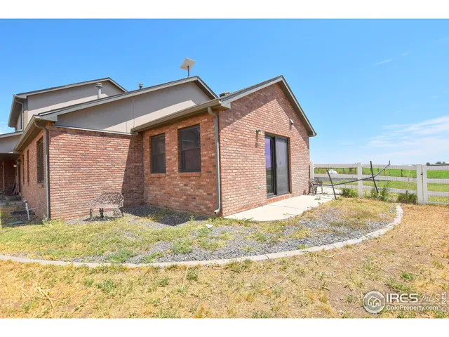 a view of backyard of house