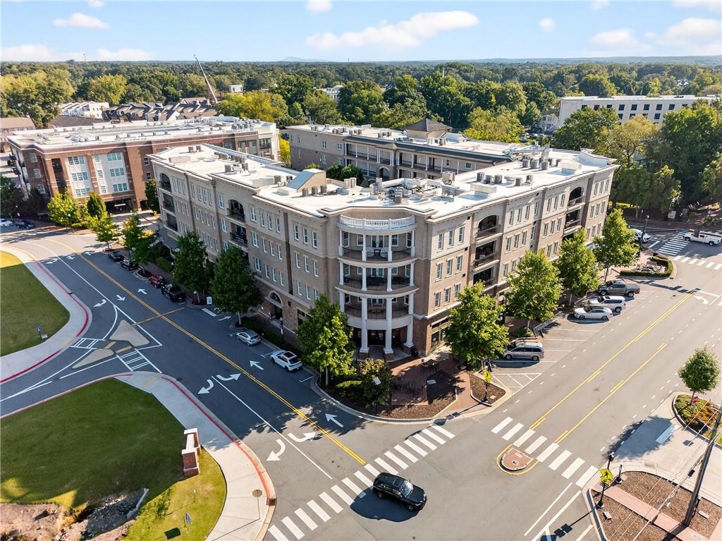 a view of a city and an ocean view