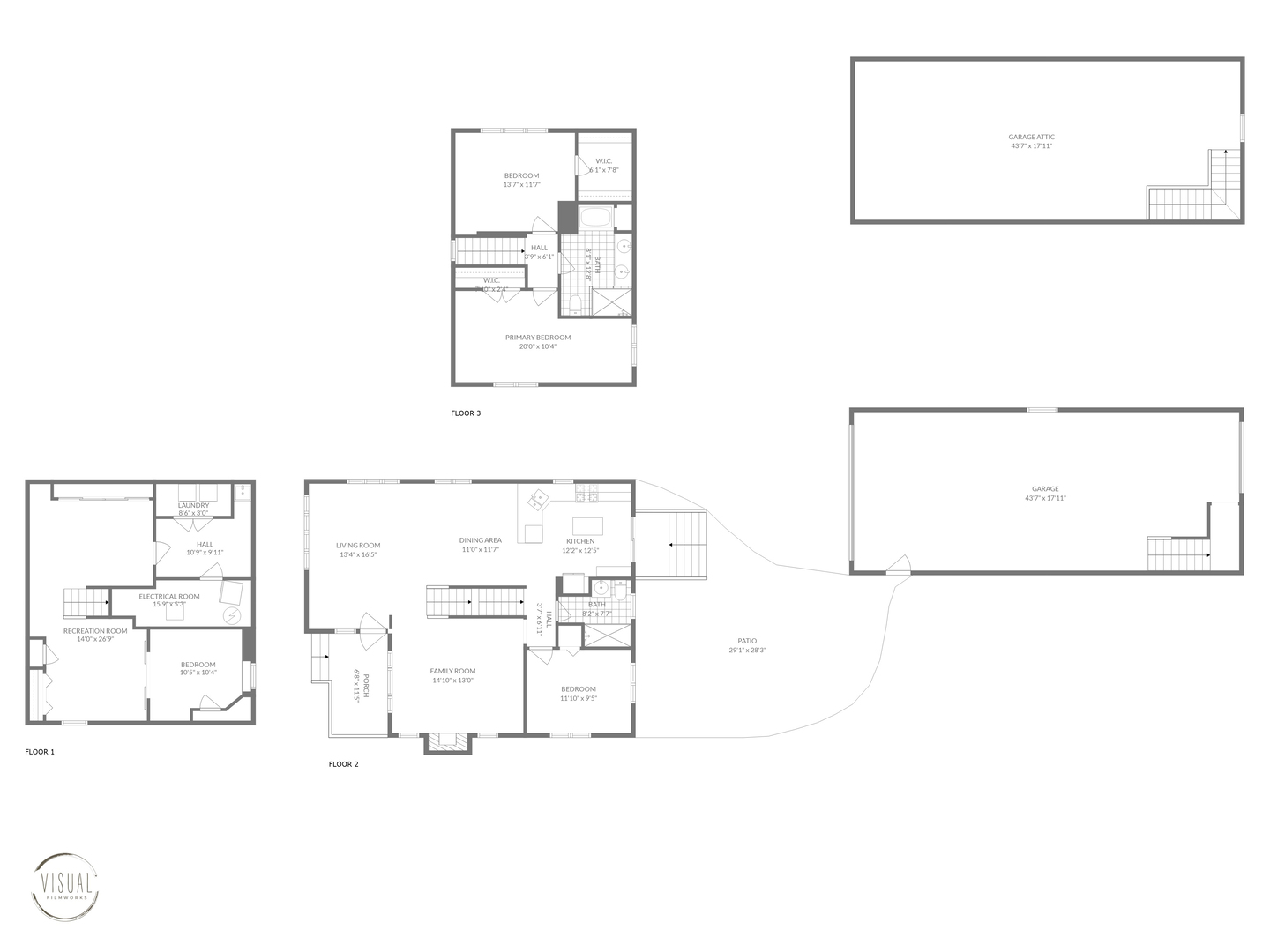 424 Willow Street Itasca, IL 60143 - Photo 44 of 47 a picture of floor plan