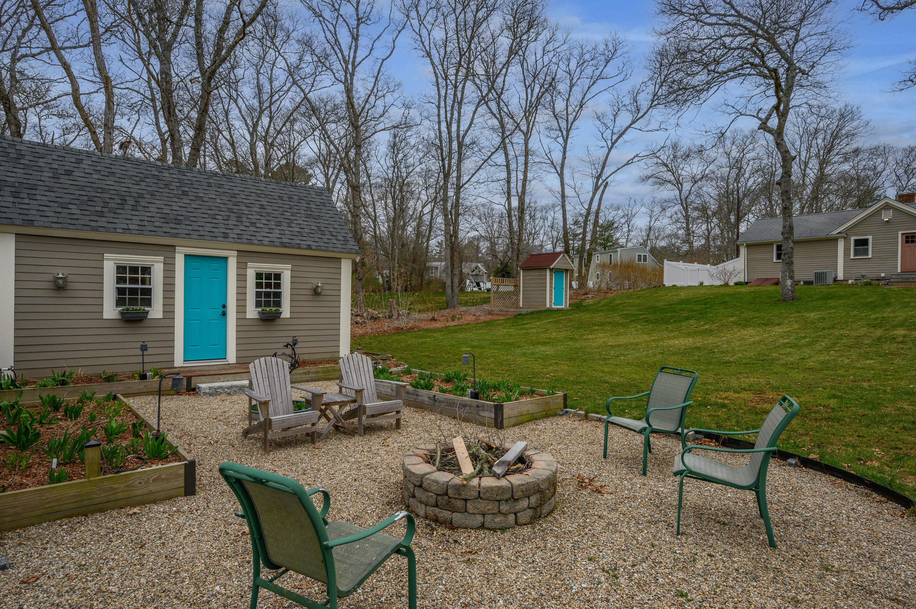 2045 Main Street Marstons Mills, MA 02648 - Photo 32 of 41 Fire pit and shed