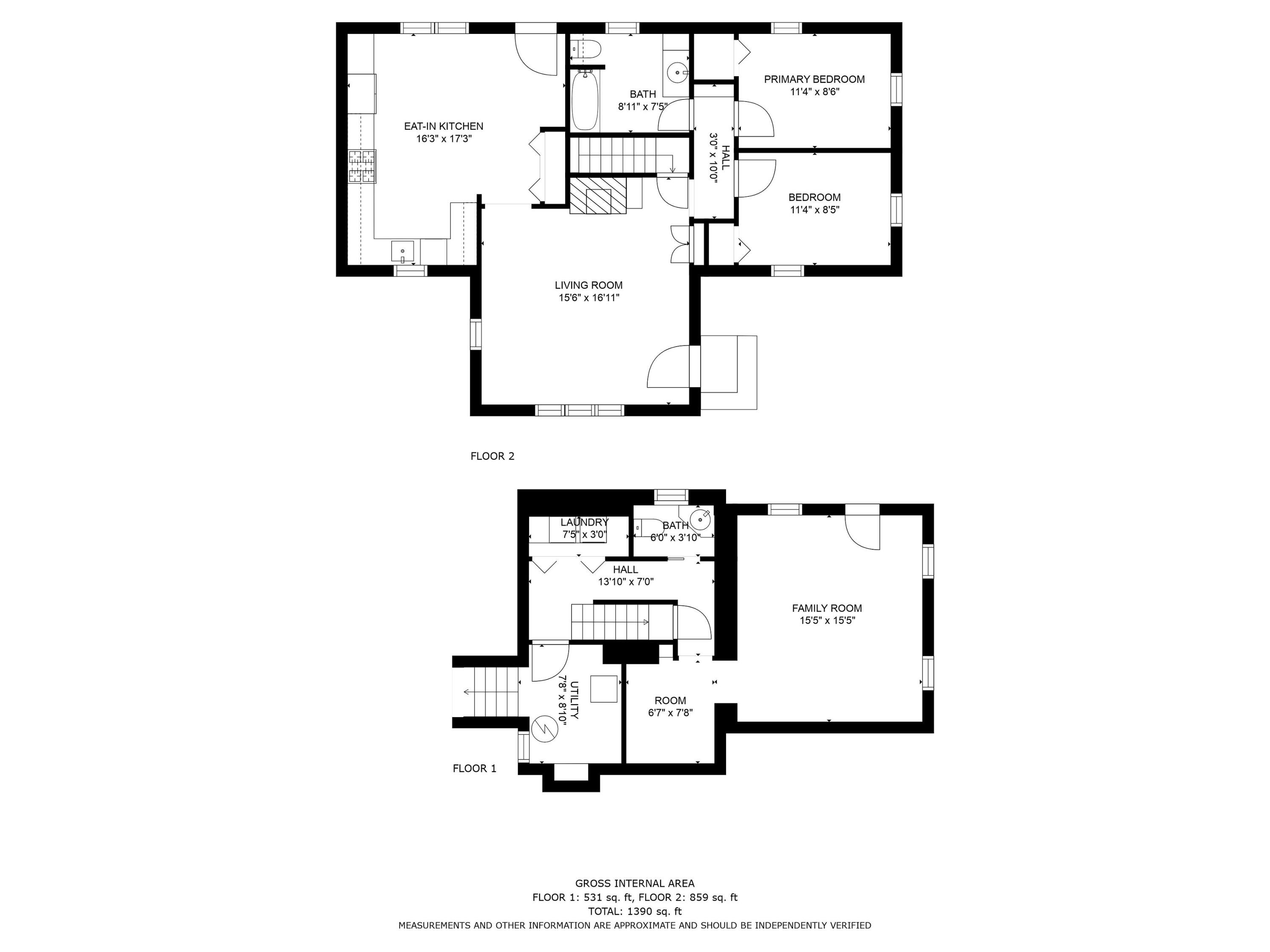 2045 Main Street Marstons Mills, MA 02648 - Photo 41 of 41 Floor plan entire house