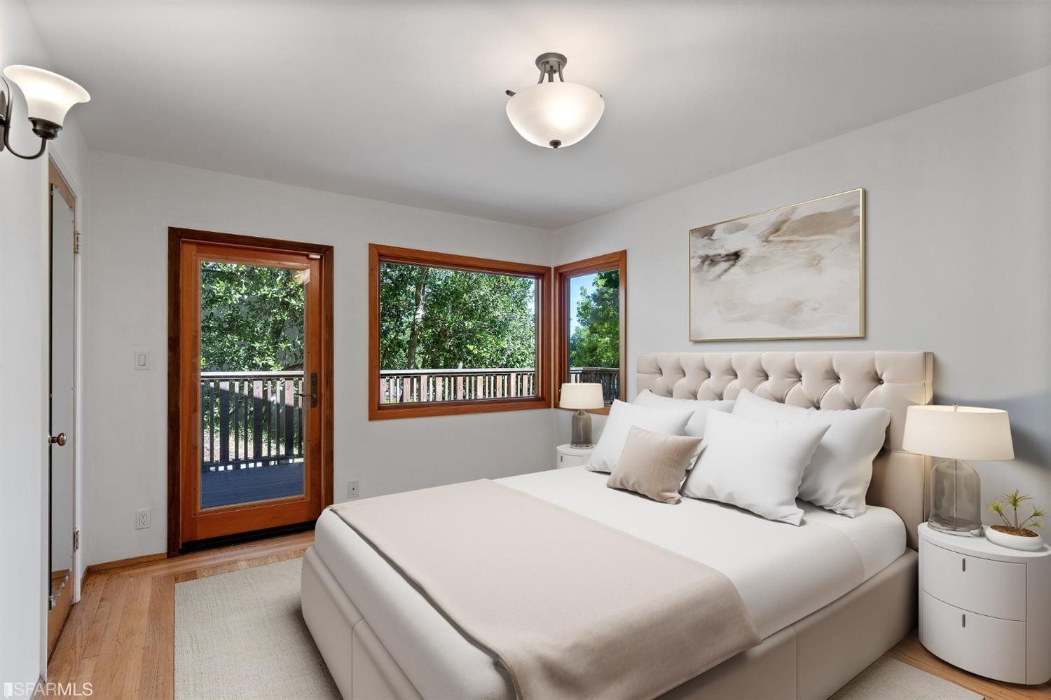 1180 Park Hills Road Berkeley, CA 94708 - Photo 36 of 62 a bedroom with a large bed and a large window