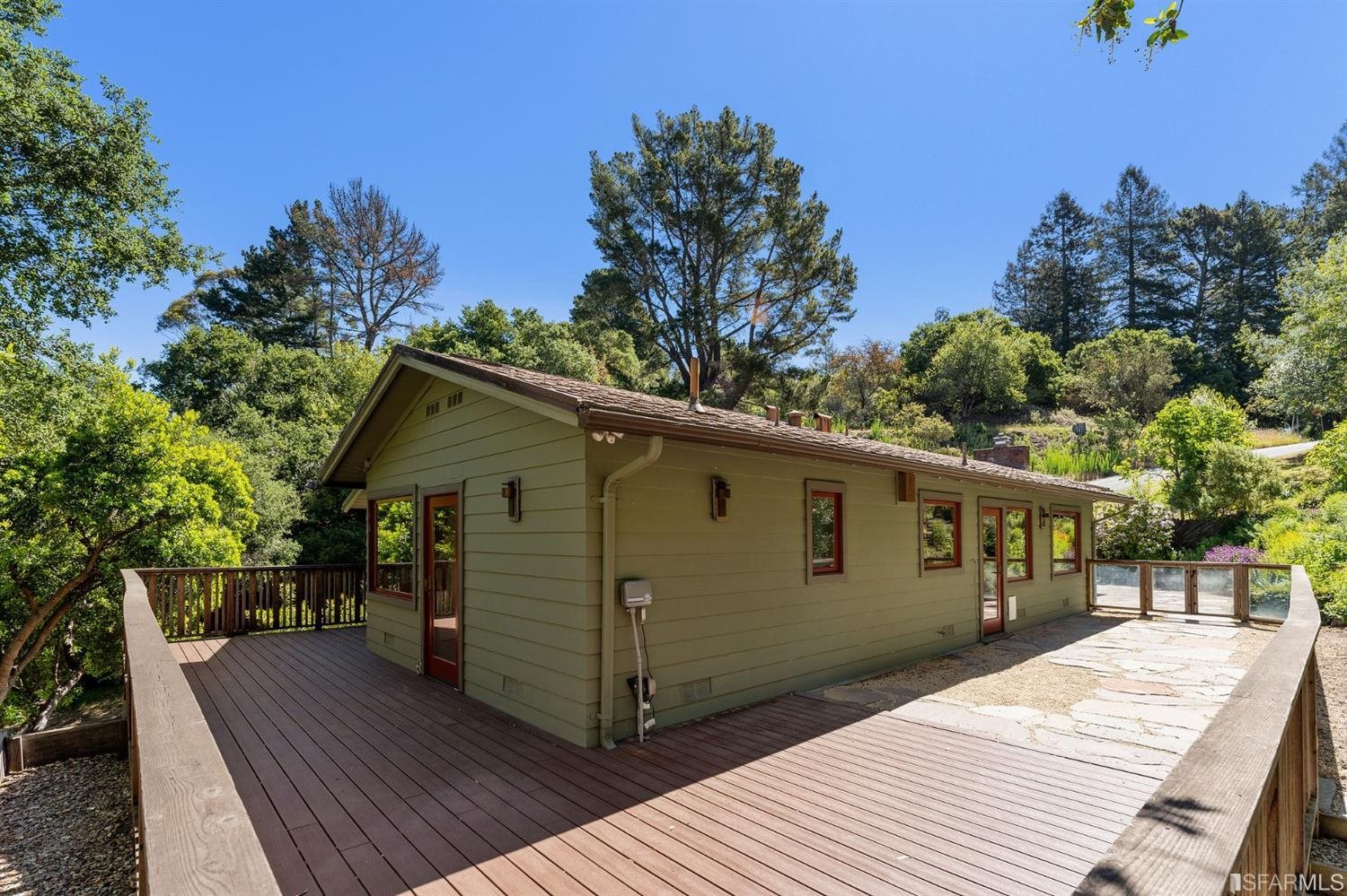 1180 Park Hills Road Berkeley, CA 94708 - Photo 58 of 62 a view of a wooden deck front of house