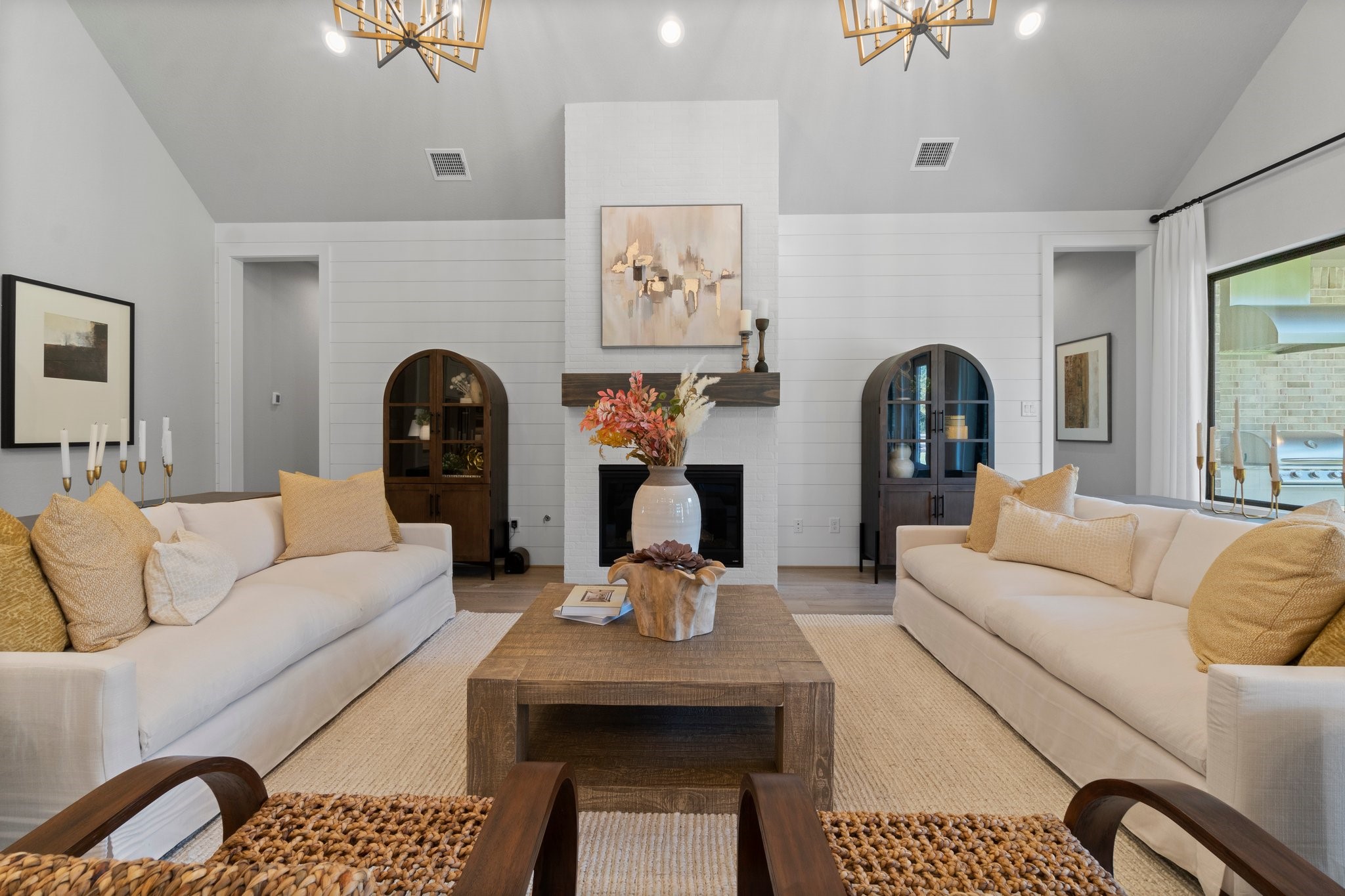 Lot 13 Homestead Hill Road New Waverly, TX 77358 - Photo 8 of 10 a living room with furniture and a fireplace