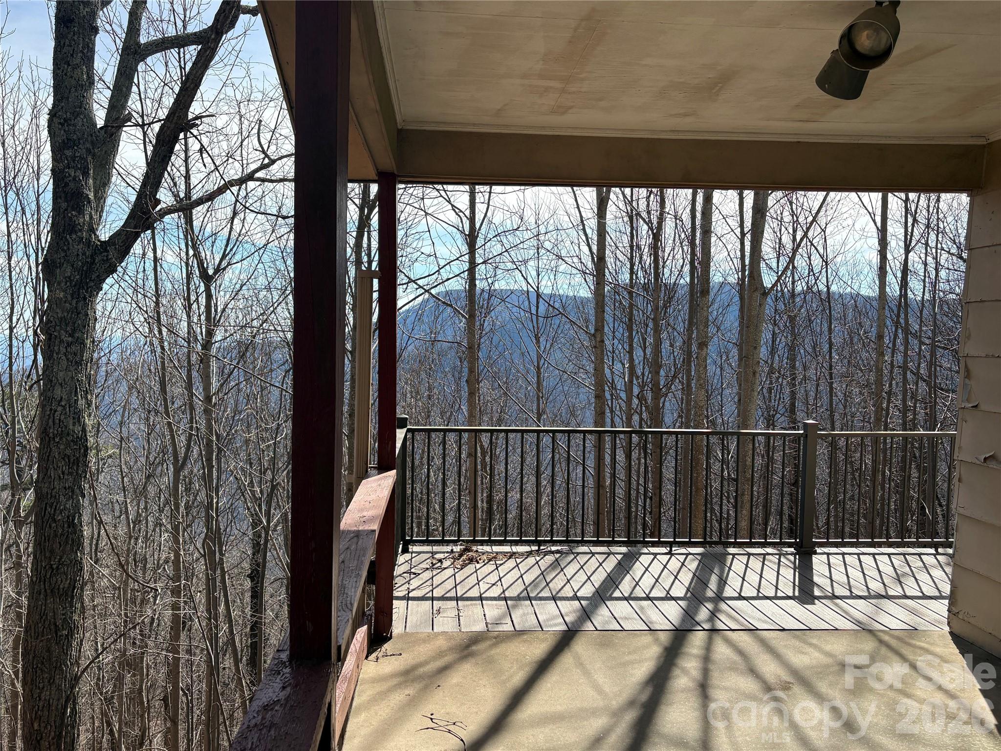 700 Summit Road Tryon, NC 28782 - Photo 13 of 27 a view of balcony with a swing