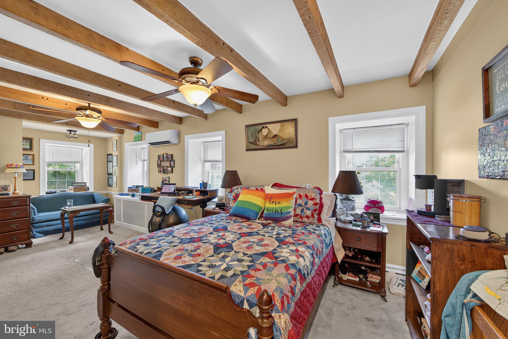 238 Brown Street Spring City, PA 19475 - Photo 17 of 57 Charming bedroom with rustic beams.
