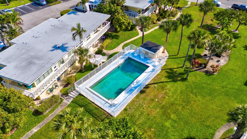 2755 Northeast 28th Avenue, Unit A3 Lighthouse Point, FL 33064 - Photo 7 of 27 an aerial view of a pool