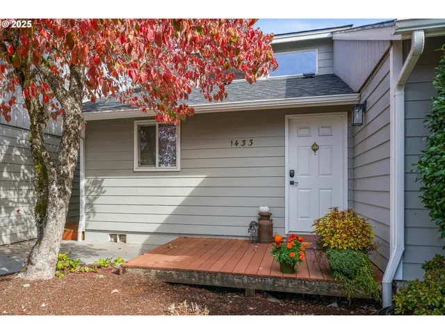 a view of a house with a street