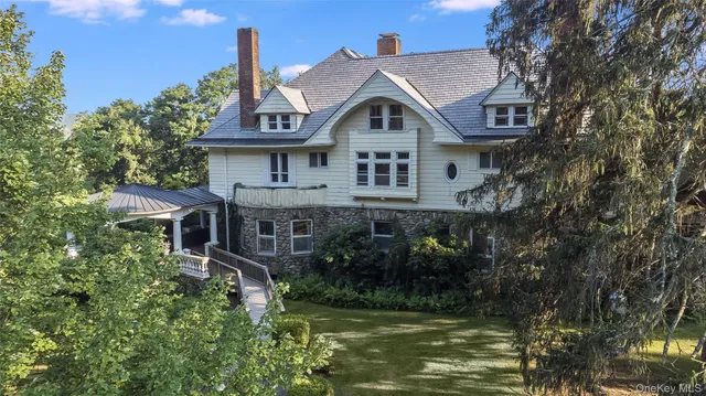 a aerial view of a house