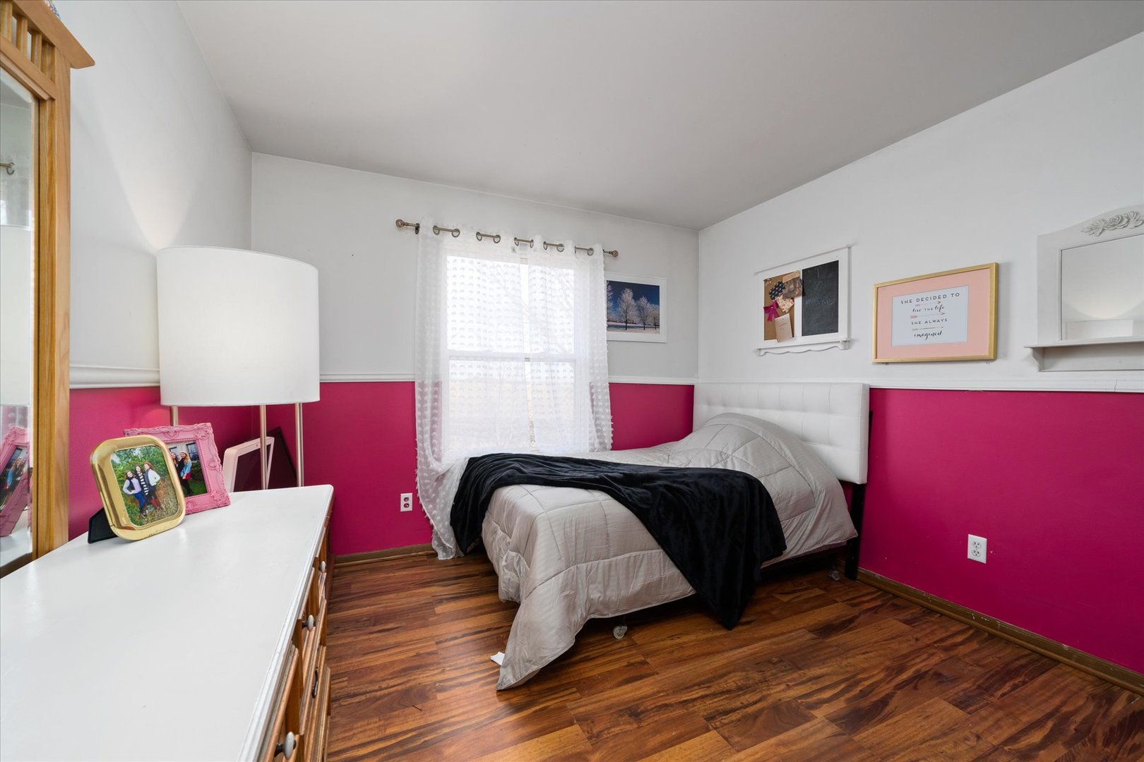 376 Brookhaven Circle Sugar Grove, IL 60554 - Photo 23 of 33 a bedroom with a bed and wooden floor