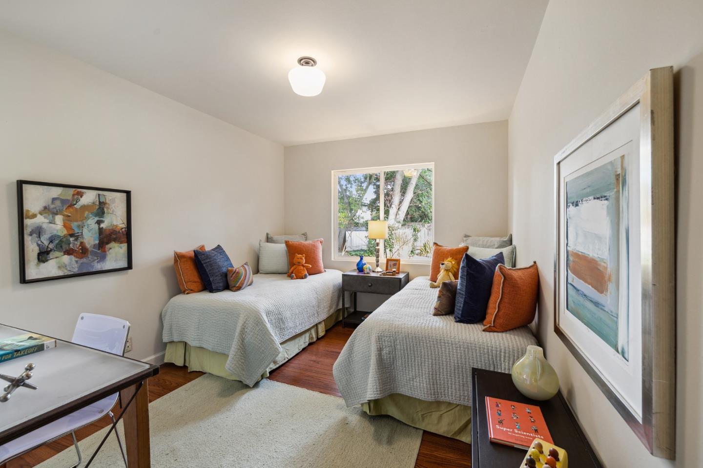 671 Covington Road Los Altos, CA 94024 - Photo 26 of 38 a bedroom with two beds and a couch