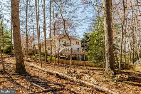 a view of a park with swings