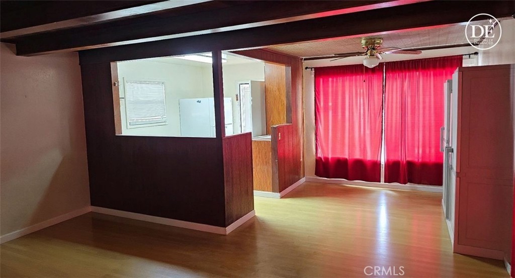 16067 Dam Road Clearlake, CA 95422 - Photo 23 of 30 a view of a room with red walls and a window