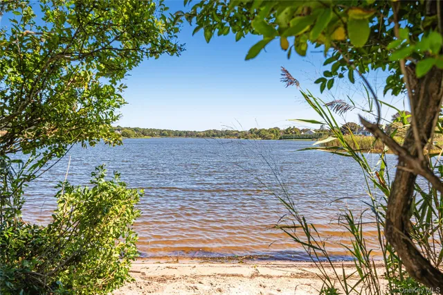a view of lake and mountain