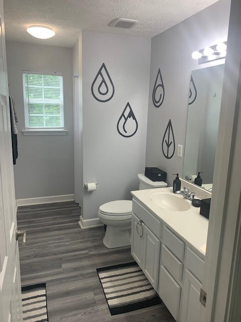 4002 Timber Ridge Court Mount Juliet, TN 37122 - Photo 16 of 37 a bathroom with a toilet sink and mirror