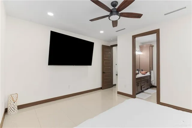 a view of a livingroom with a flat screen tv