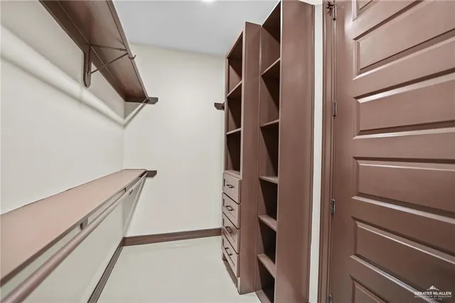 a view of walk in closet
