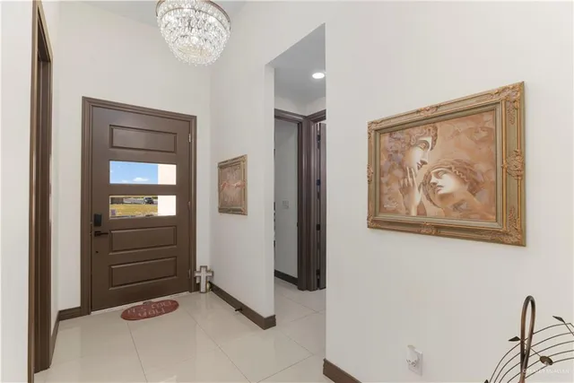 a view of a hallway with a elevator