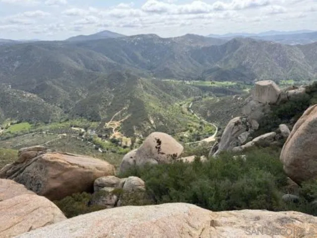 a view of a mountain in the distance