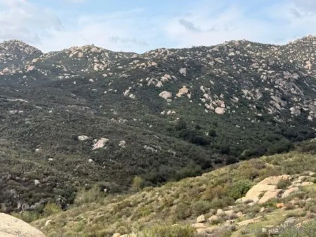 a view of a mountain range view