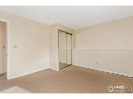 an empty room with a workbench