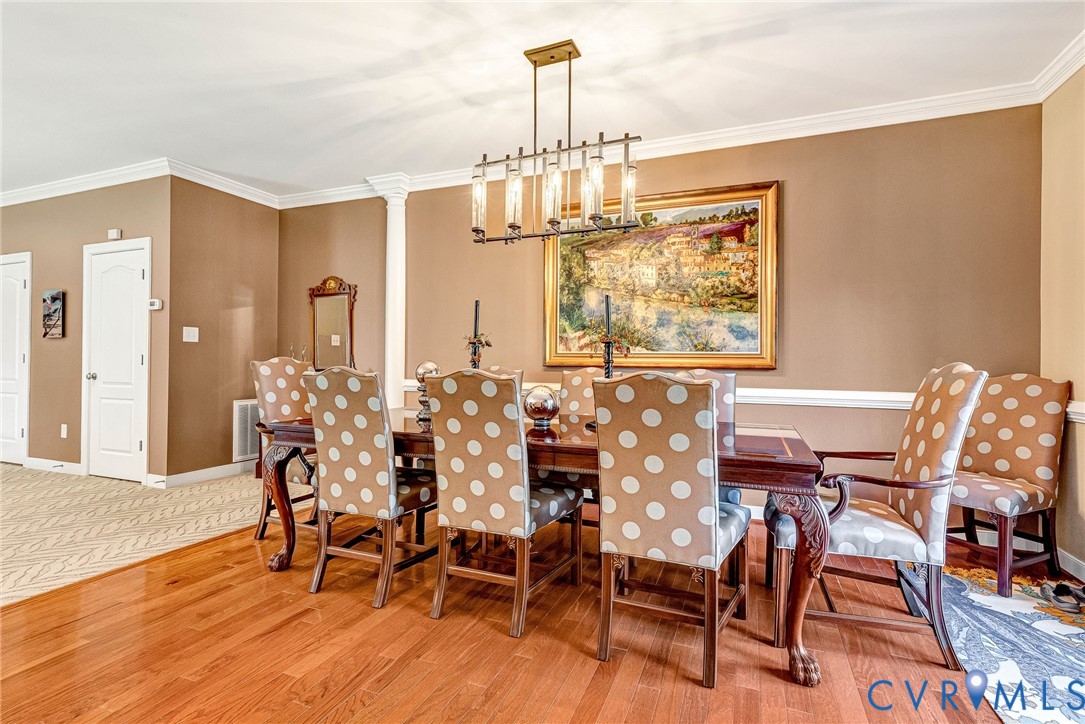 5221 Preston Square Loop Glen Allen, VA 23059 - Photo 5 of 30 a view of a dining room with furniture window and outside view
