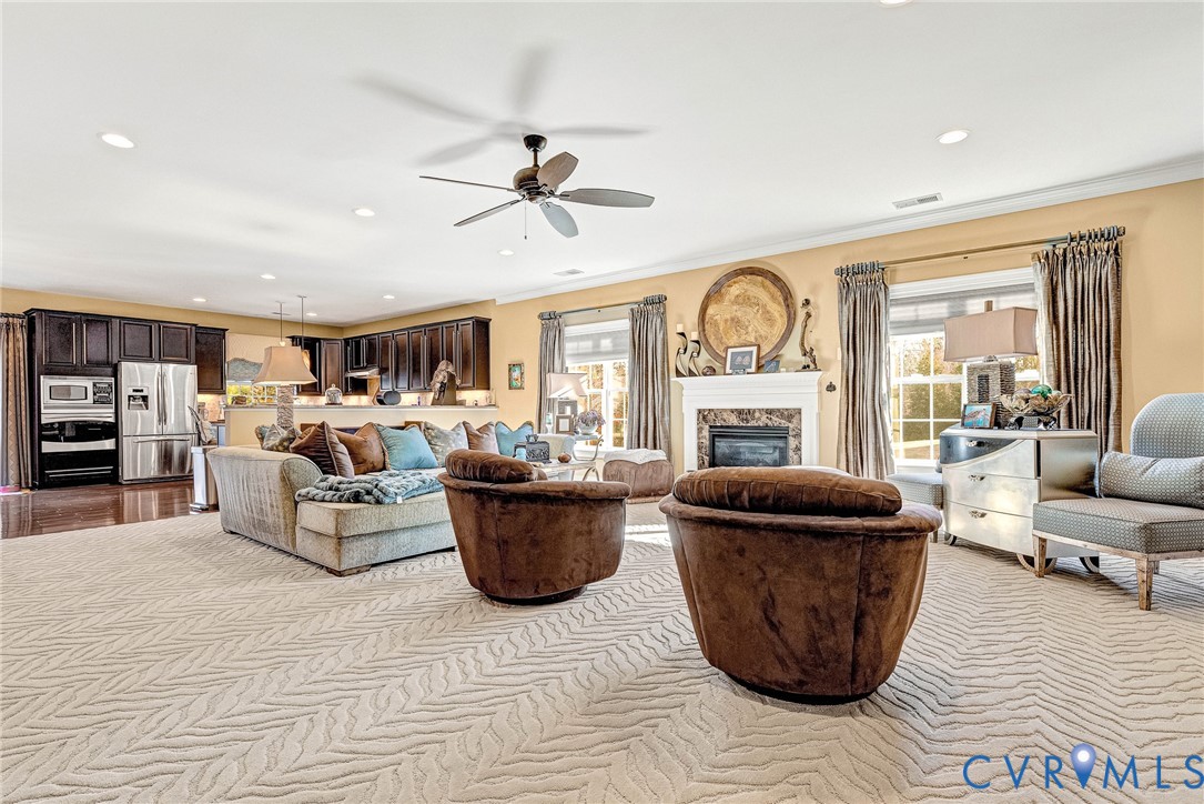5221 Preston Square Loop Glen Allen, VA 23059 - Photo 9 of 30 a living room with furniture and a large window