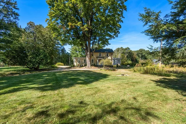 a view of yard with green space