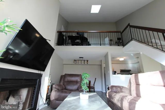 a view of living room and dining room