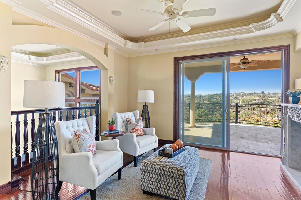 20895 Viento Valle Escondido, CA 92025 - Photo 26 of 75 Fireplace and deck access