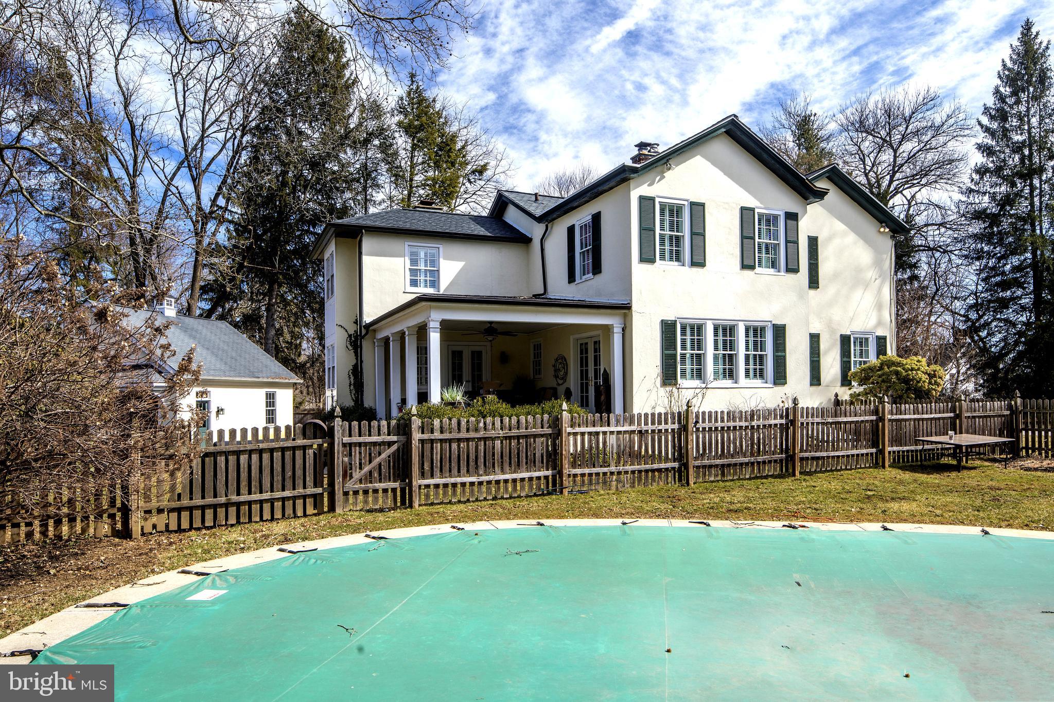 321 Baintree Road Bryn Mawr, PA 19010 - Photo 6 of 33 Exterior Side overlooks in-ground pool