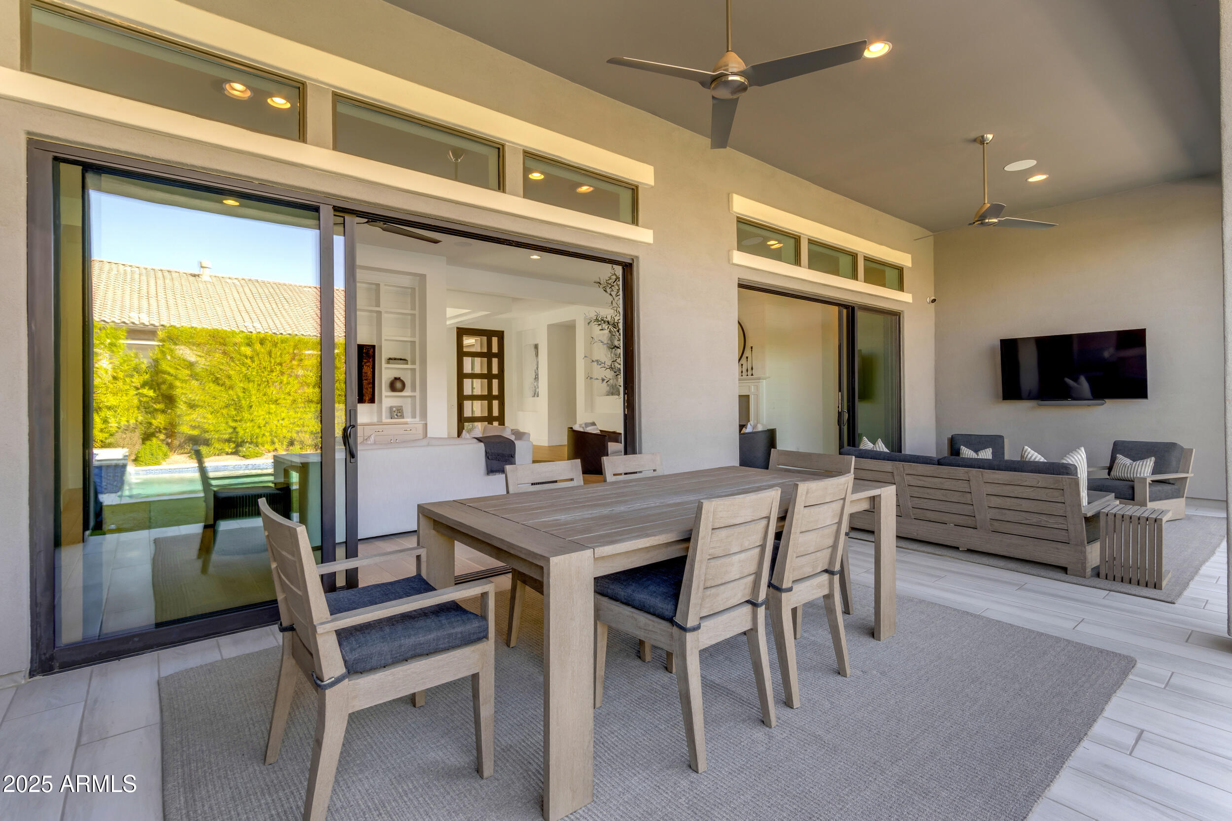 2580 East Country Shadows Street Gilbert, AZ 85298 - Photo 68 of 94 a view of a dining room with furniture window and outside view