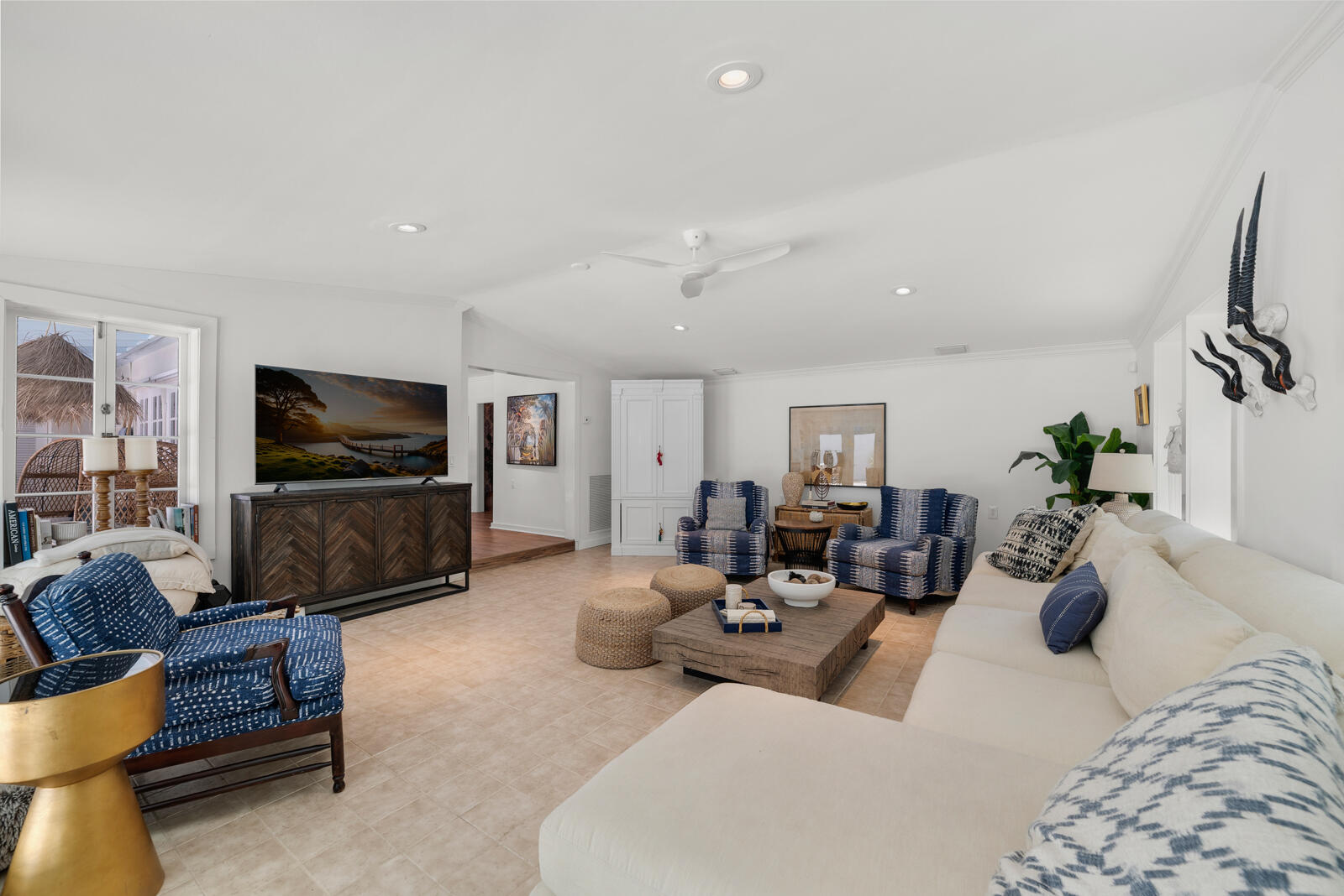 1322 George Street Key West, FL 33040 - Photo 24 of 52 a living room with furniture and a flat screen tv