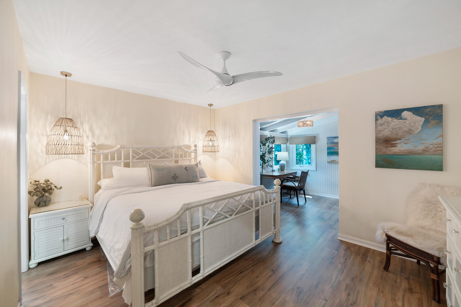 1322 George Street Key West, FL 33040 - Photo 33 of 52 a bedroom with a bed and a table in it