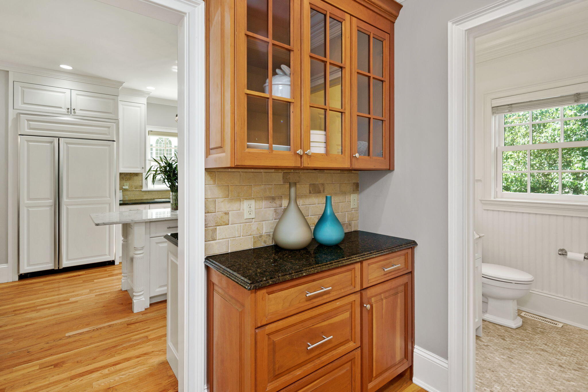 4 Parade Hill Road New Canaan, CT 06840 - Photo 9 of 50 a kitchen with stainless steel appliances granite countertop a stove and a refrigerator