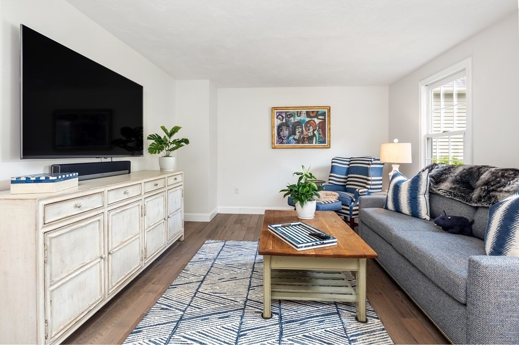 70 Tussock Brook Road, Unit 70 Duxbury, MA 02332 - Photo 10 of 20 a living room with furniture and a flat screen tv