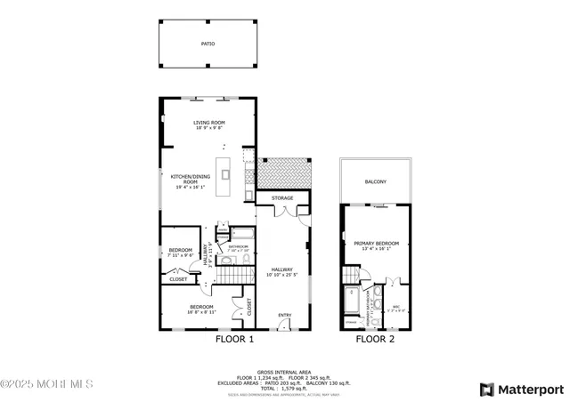 a building outdoor space with patio furniture and wooden floor