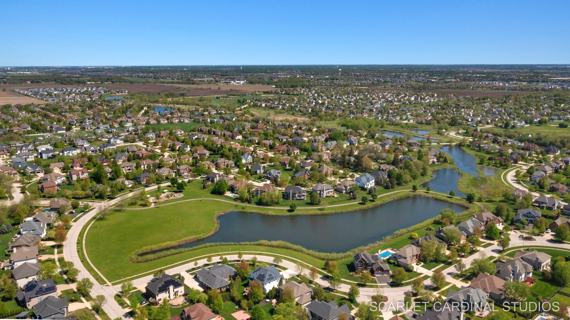 13334 Kerr Street Plainfield, IL 60585 - Photo 53 of 53 an aerial view of a residential houses with outdoor space