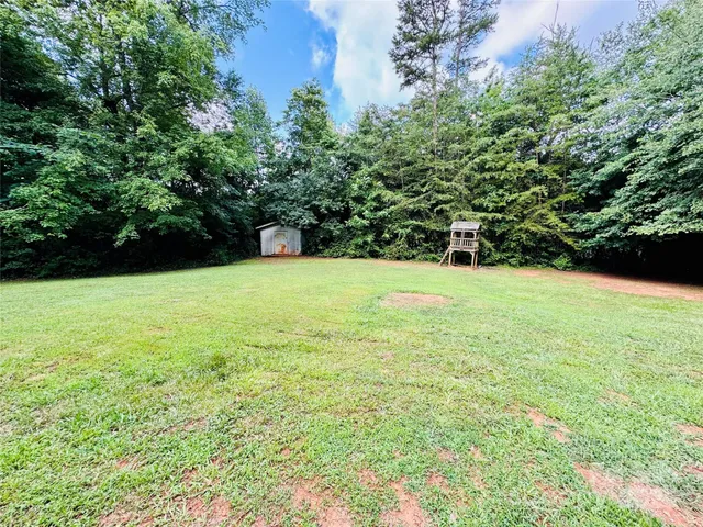 a view of lawn with a yard