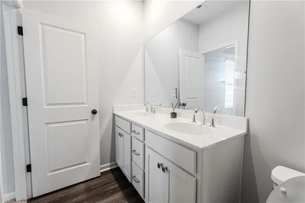 a view of a hallway with closet