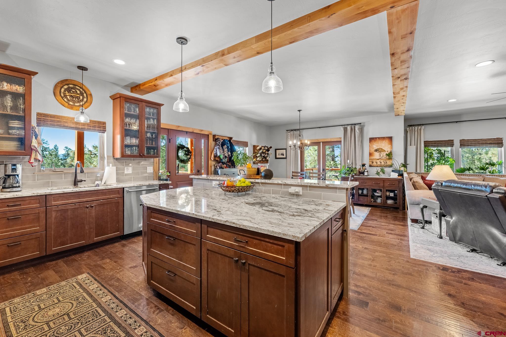 51 West Fork Road Durango, CO 81303 - Photo 7 of 35 a kitchen with lots of counter top space